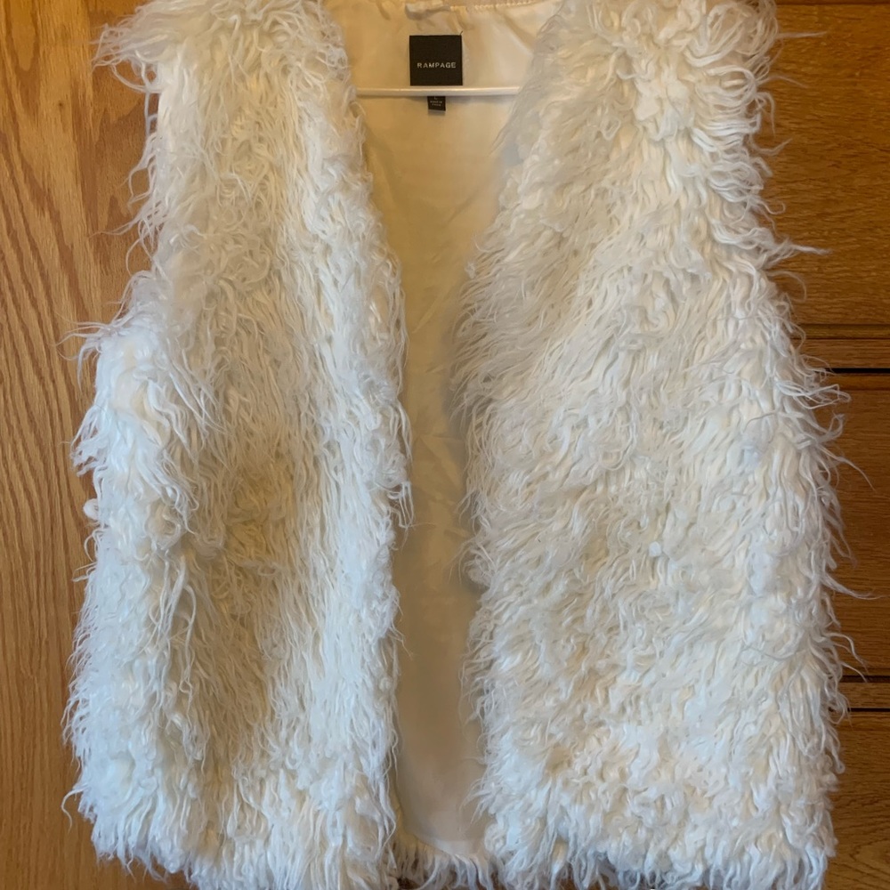 White Fur Vest